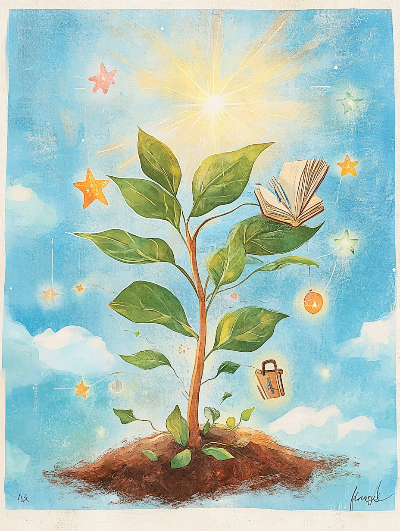 mysticpixai_An_illustration_of_A_small_sapling_growing_in_fer_23b8f14b-3639-4ce8-a21a-427d4f20aa1f_0.png