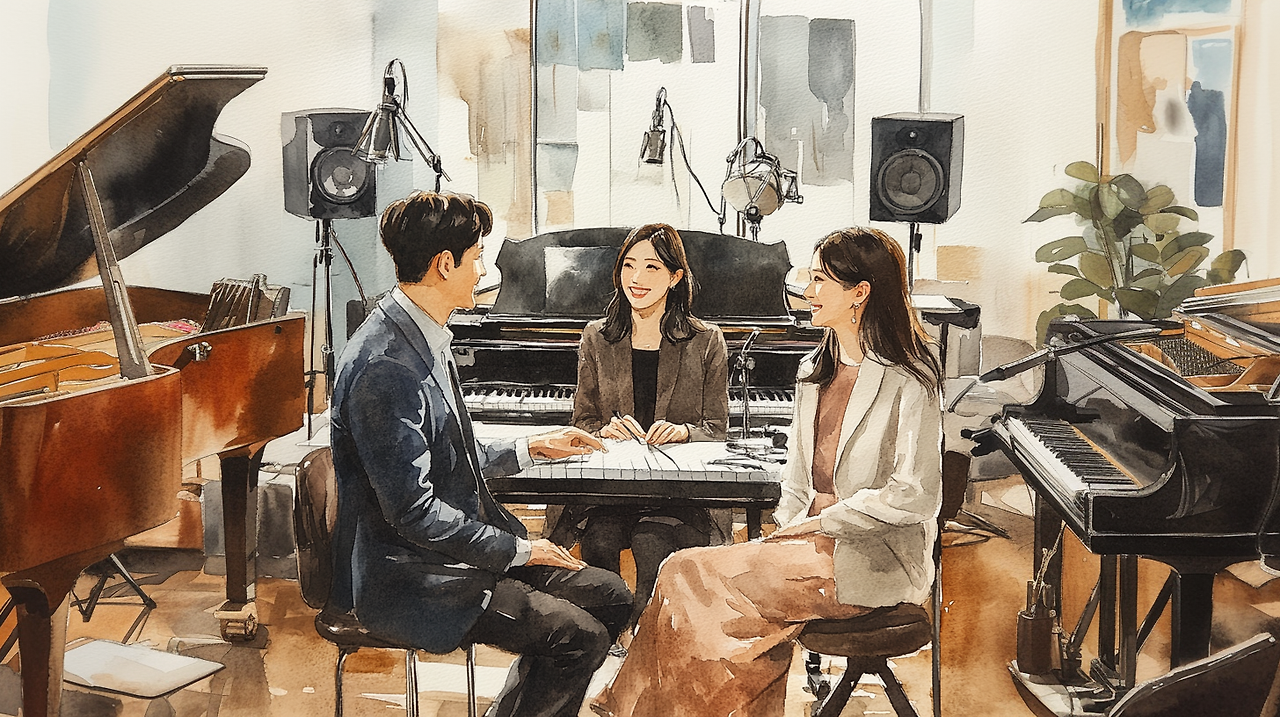 u4827624198_A_watercolor_scene_featuring_a_stylish_Korean_cou_ee6ab11d-d03a-4f5d-9416-cc204ce5c0c7_0.png