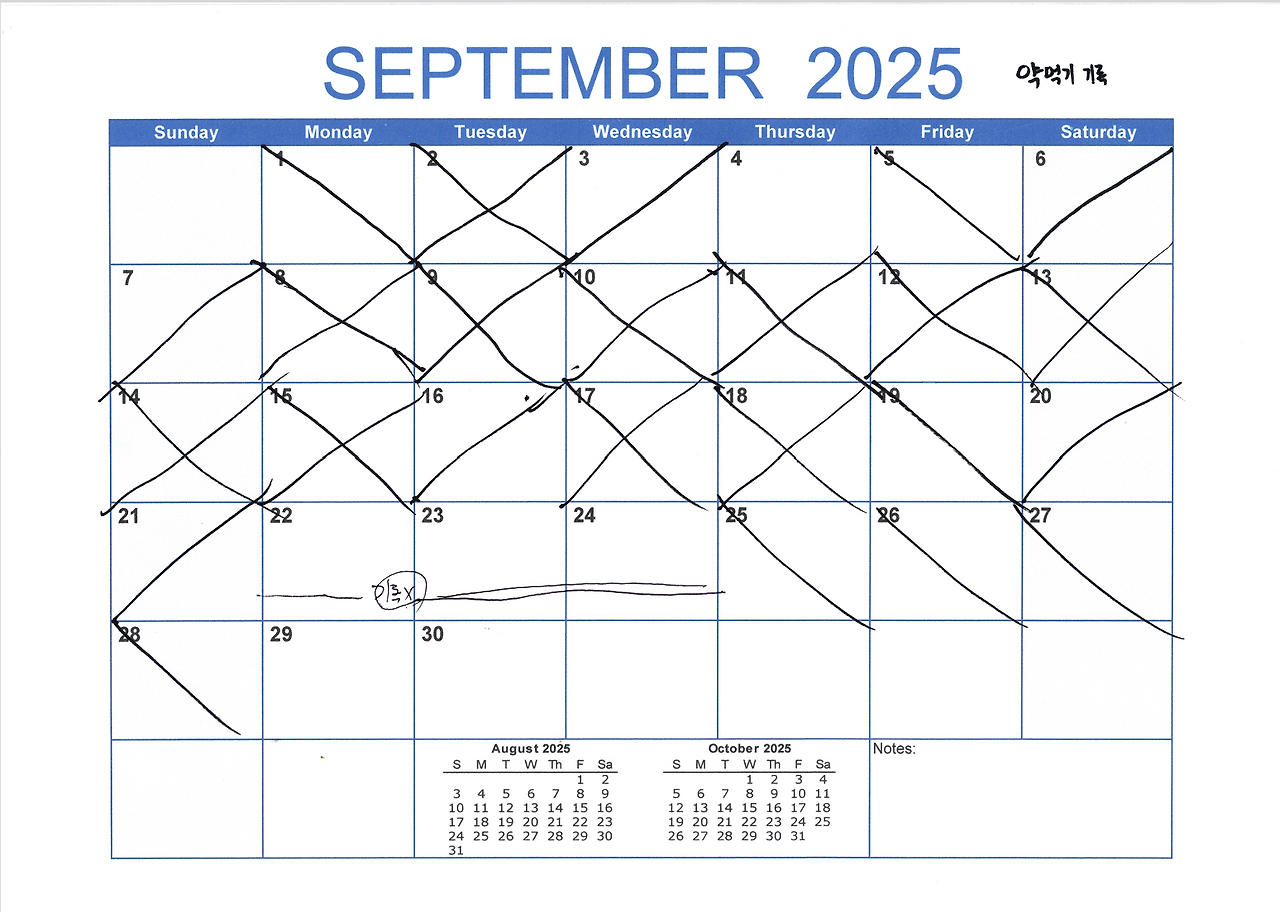 9월 약 먹기 기록 .png