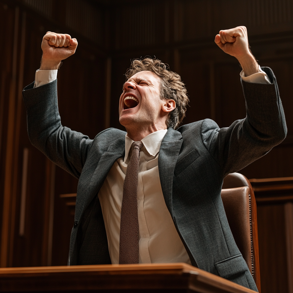 jubilant_peacock_07903_A_lawyer_celebrates_in_court_32d0dc5e-0584-4d0e-a433-572b366cd0b4.png
