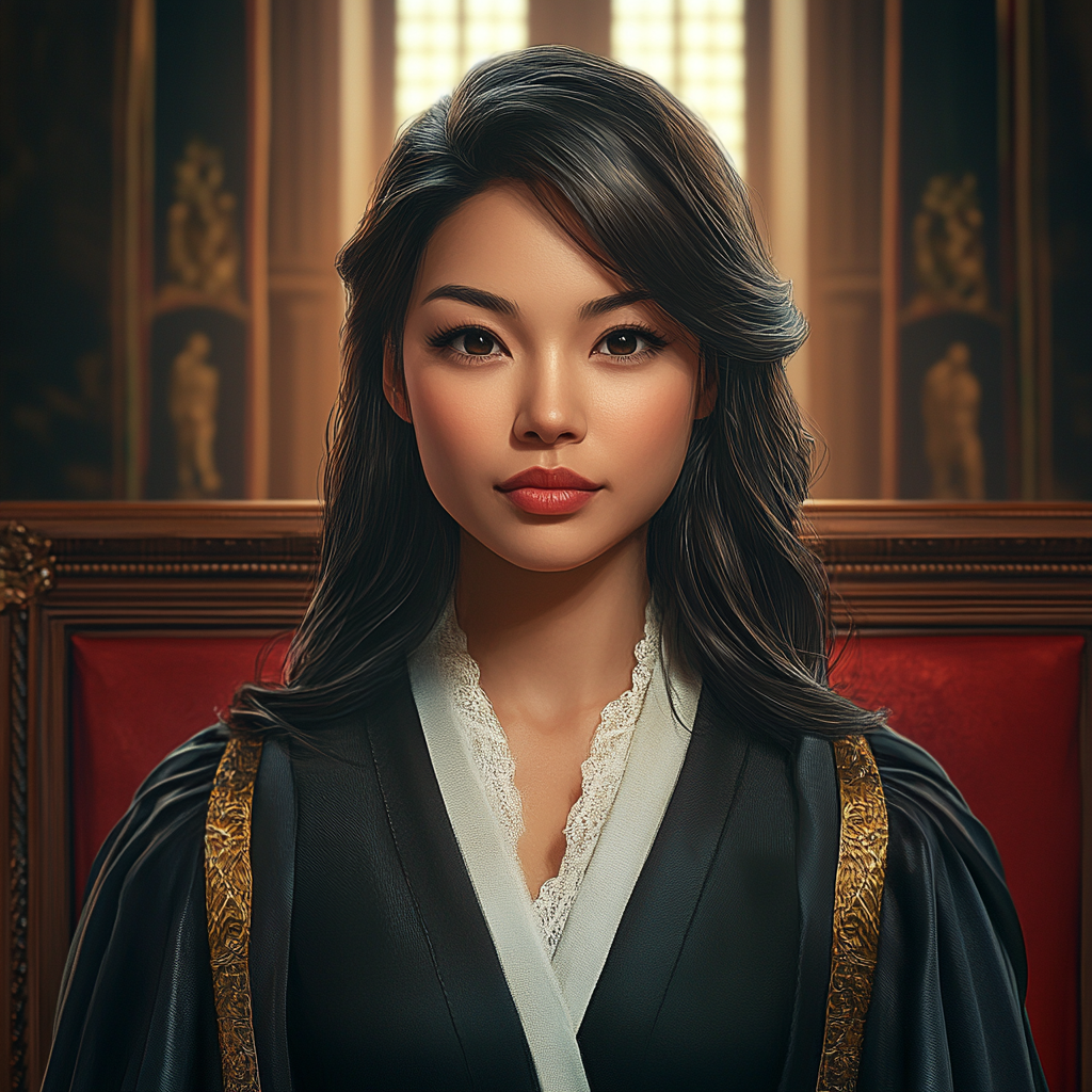 jubilant_peacock_07903_A_very_pretty_Asian_female_judge_in_a_ro_fbf40d91-e9f1-4bf2-9665-970af33ffa6c.png