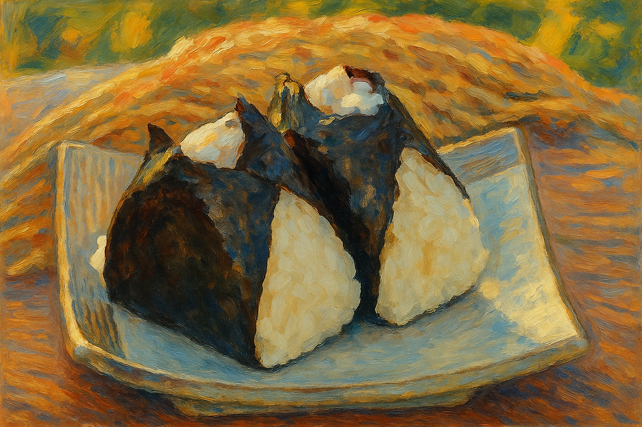 20250421_0834_유화 스타일 삼각김밥_remix_01jsarr9aaewxbty1057vqr2wr.png