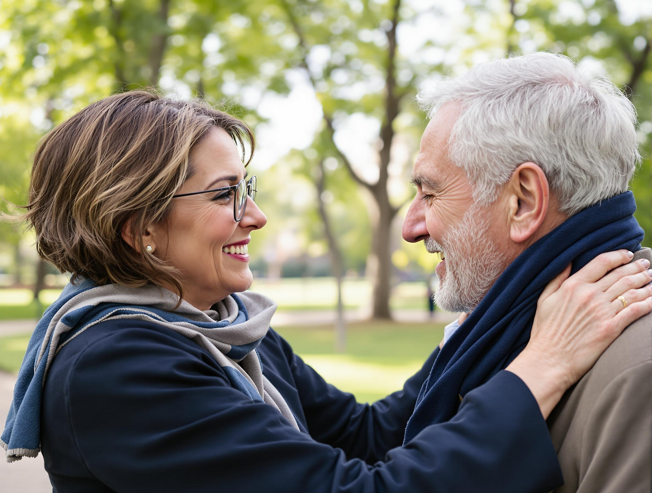 남색목도리를 걸쳐주는 모습.png