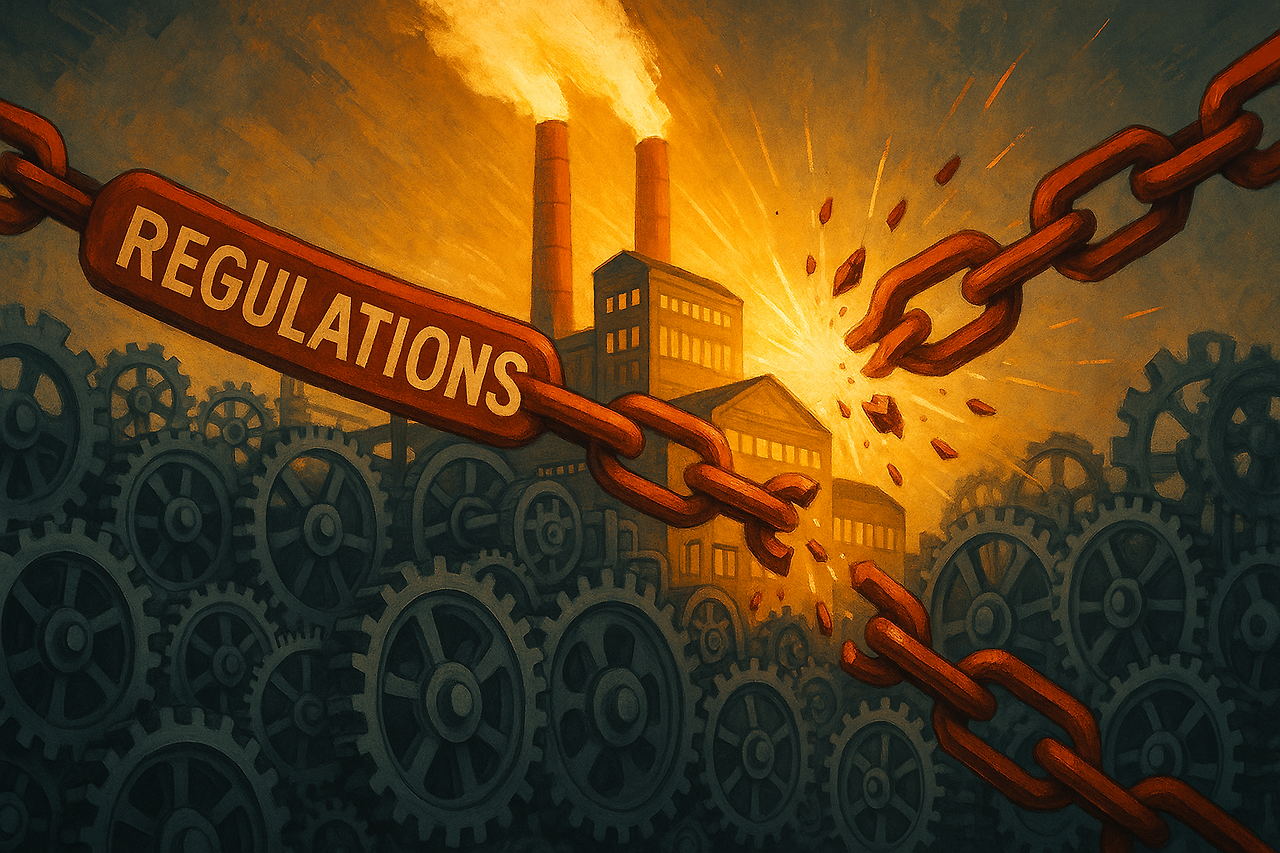 20250915_1258_Breaking Regulatory Chains_simple_compose_01k55r8x8rfwvssaqrhy7yxmvh.png