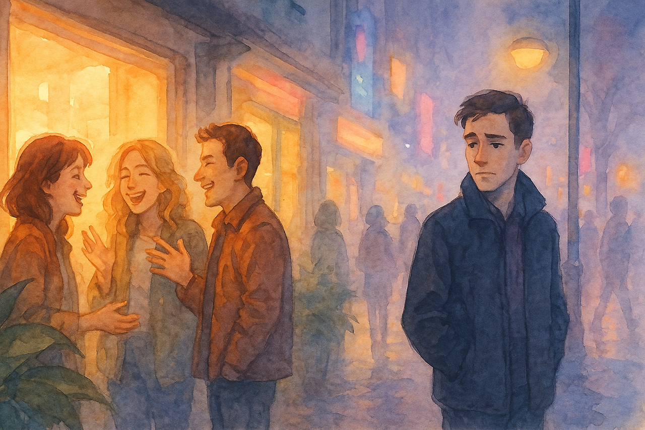 많은 사람들 속에서 질투하는 모습.png