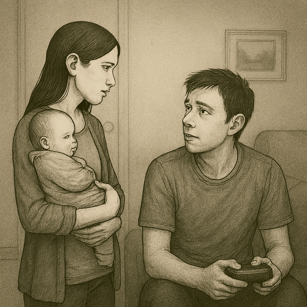 부부가 서로 바라보며 대화하는 장면을.png