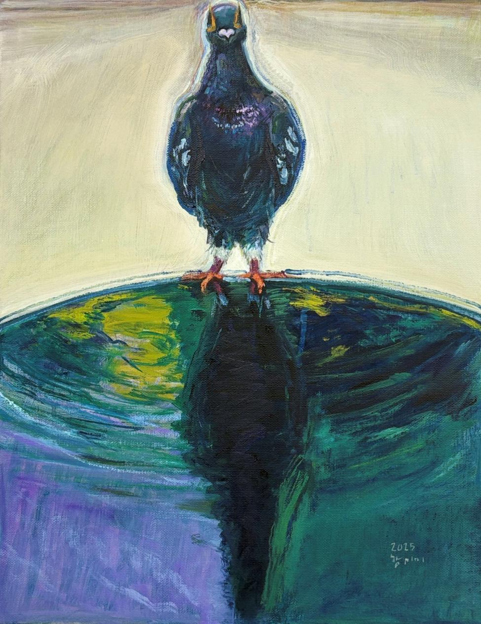 몸의 주장, 2025, Oil on canvas, 40.9x31.8cm.png