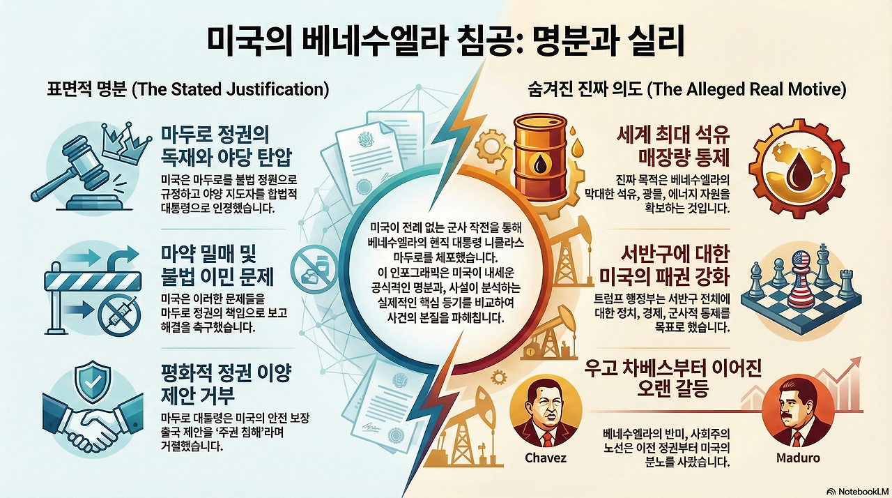 미국의 베네수엘라 침공-명분 대 실리.png