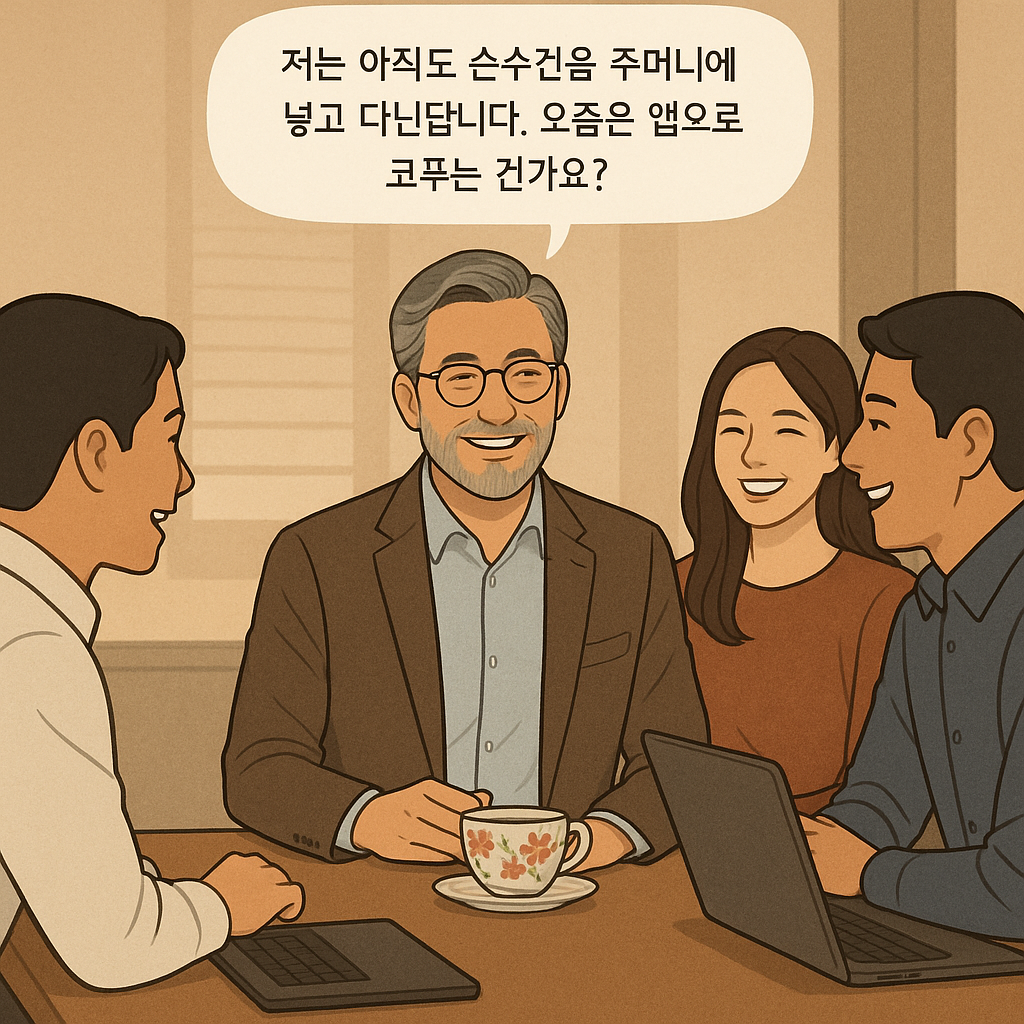 회의실에서 웃음 짓는 순간.png
