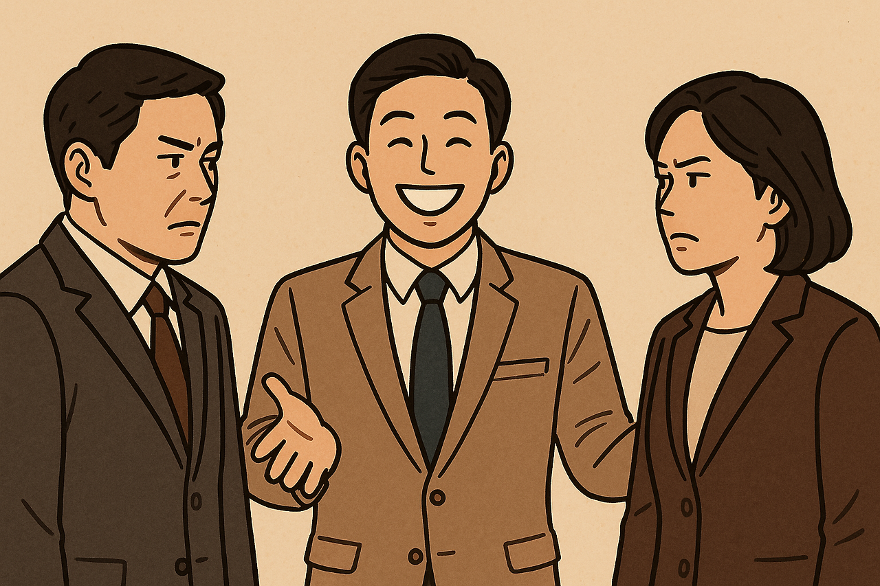 사교적인 순간의 친근한 인물들.png