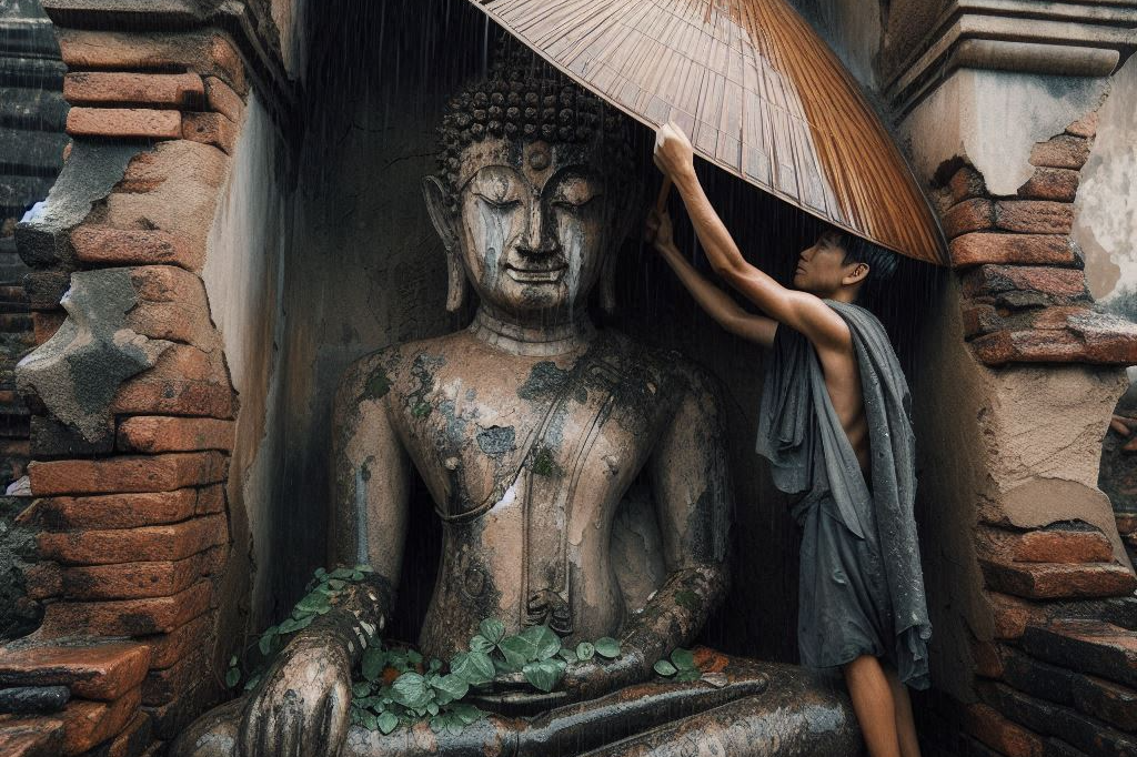 비맛는 불상.png