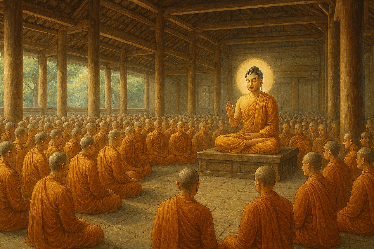 실물처럼 생생하게 묘사된 장면_ 부처.png