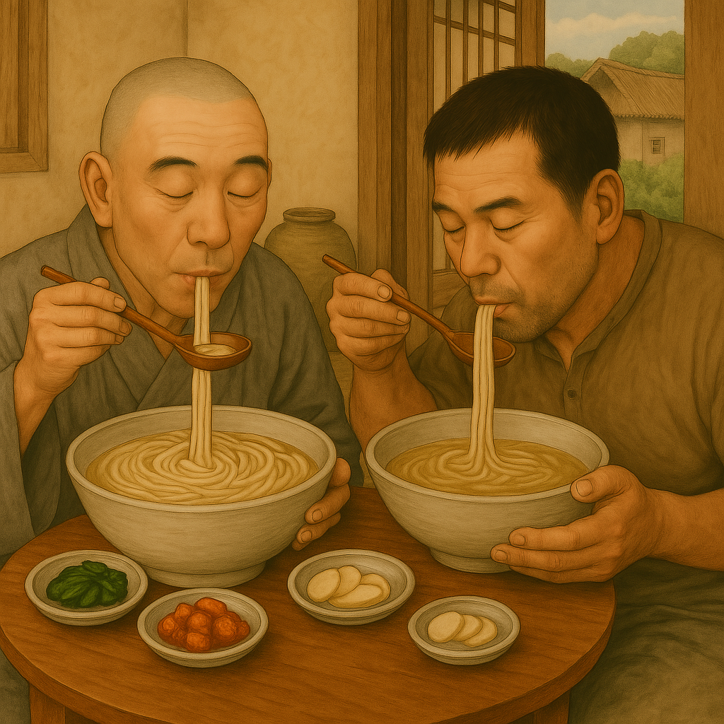 스님이 국수 먹는 장면.png