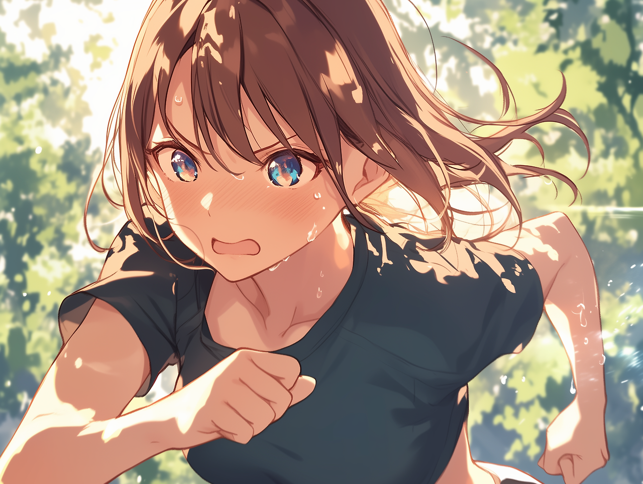 u1495673559_anime-style_a_girl__wearing_T-shirt_catching_her_br_55e392f4-b06a-470d-960a-00fc42d84adc.png