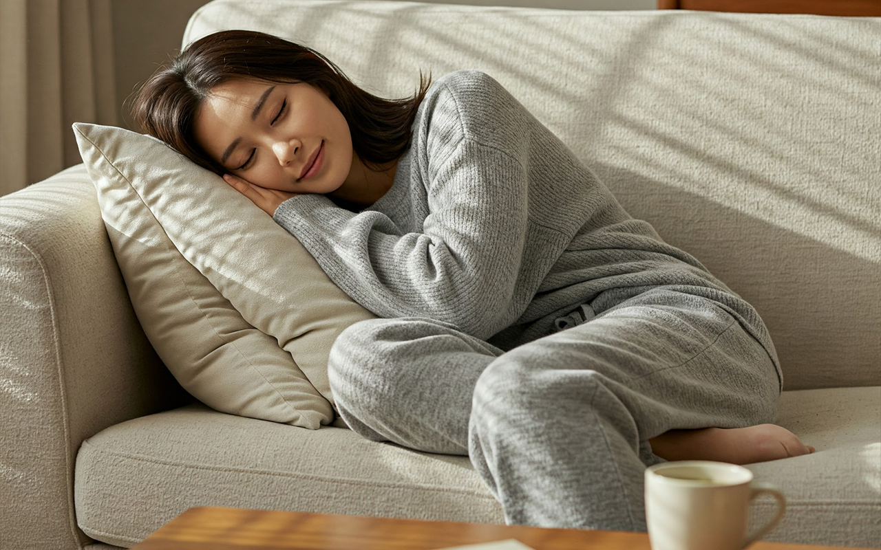 쇼파에서 자는 여자.png