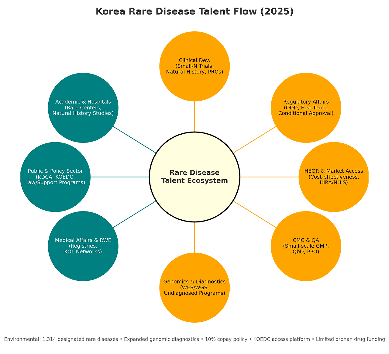 국내 바이오 인재 동향 리포트 7. Rare Disease 전체 모식도.png