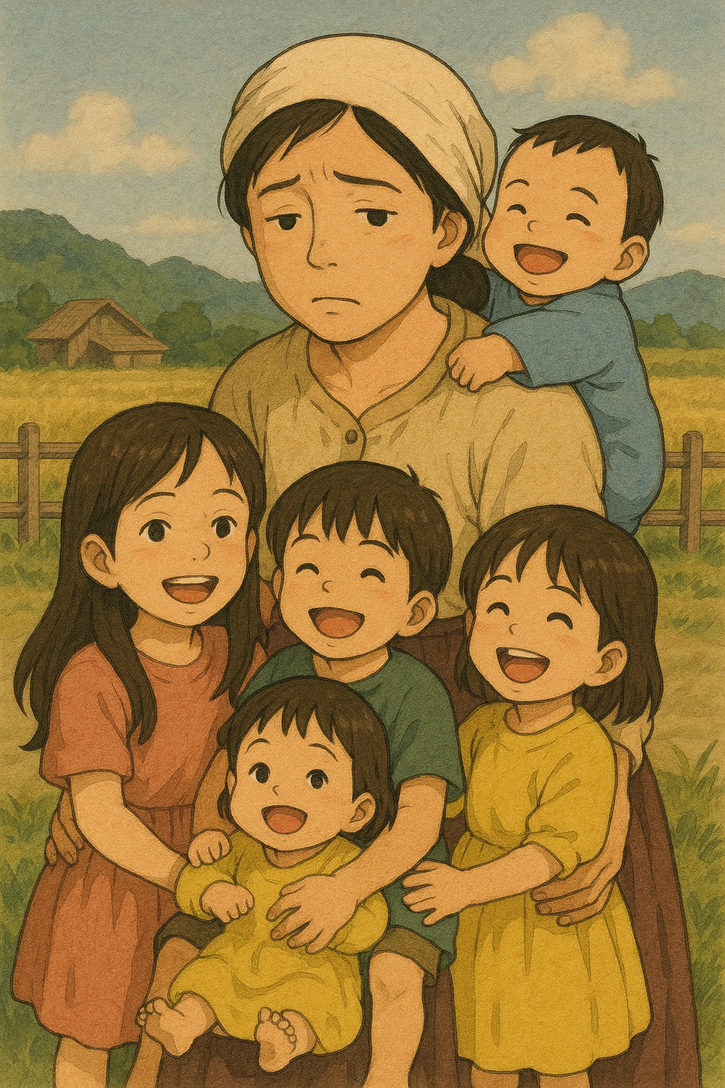 시무룩한 엄마, 오남매.png