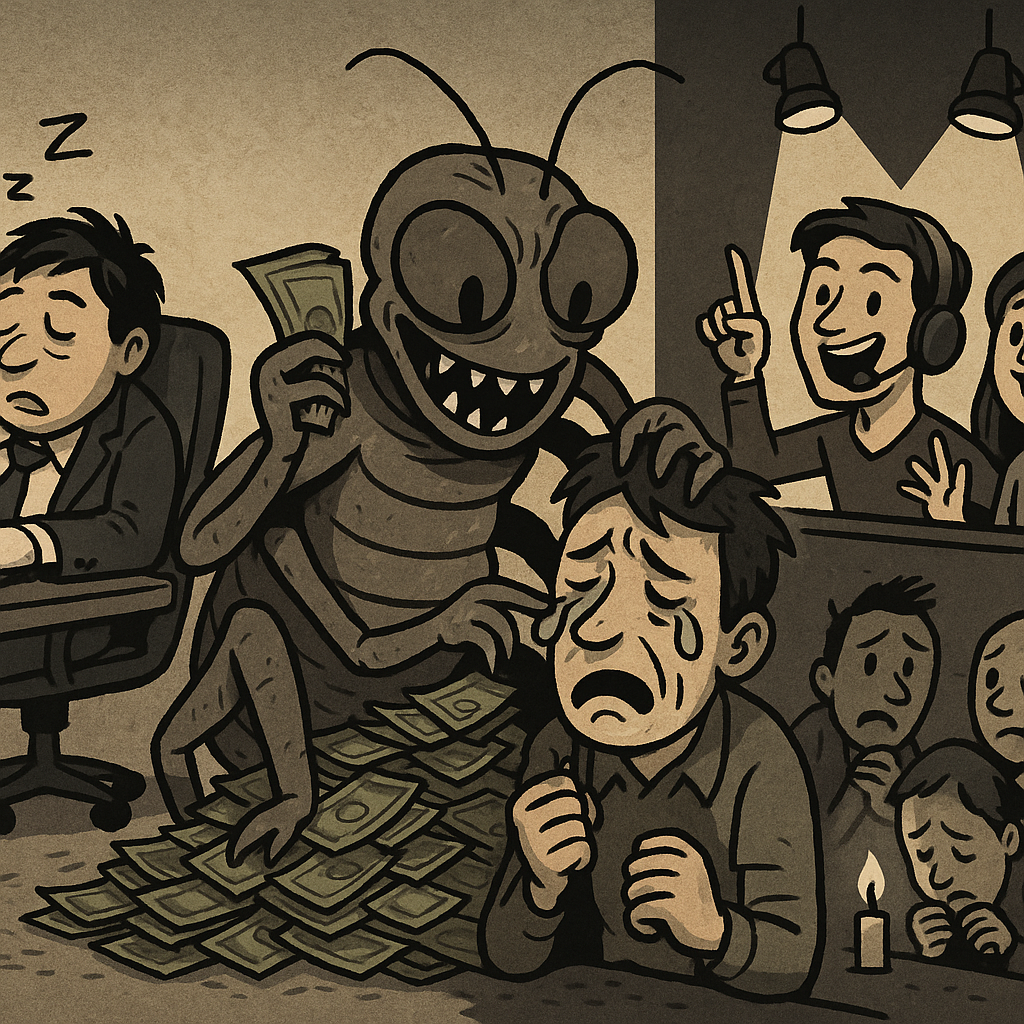 청산쇼와 슈퍼계정: 마진 코인유튜버의 실상