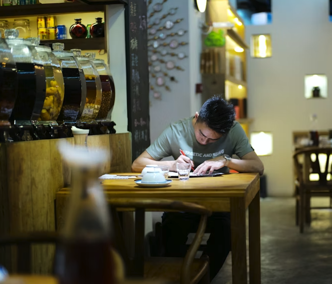 외식업 고기집 식당 창업을 한 사장이 우선순위 정하는 모습.png