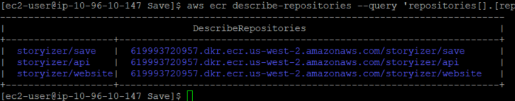 100 ecr epositories query.png