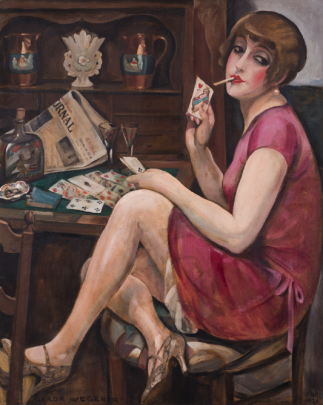 Queen of Hearts (Lili), Paris by Gerda Wegener, 1928.png