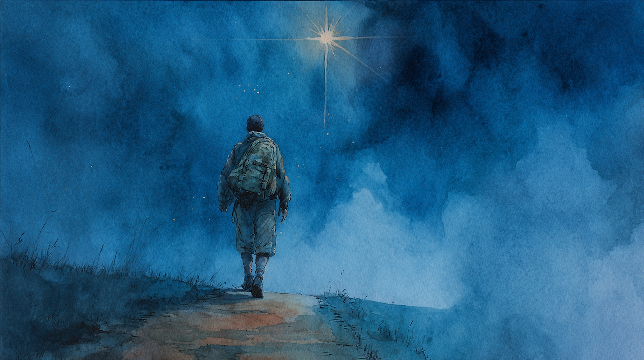 kay_kim_A_watercolor_painting_depicts_a_mans_back_as_he_walks_59cc435d-ea29-4b4f-881c-eeb09b2bdcf7_2.png