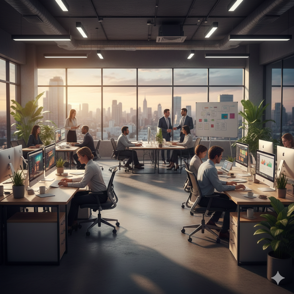 사무실에서 일하는 사람들.png