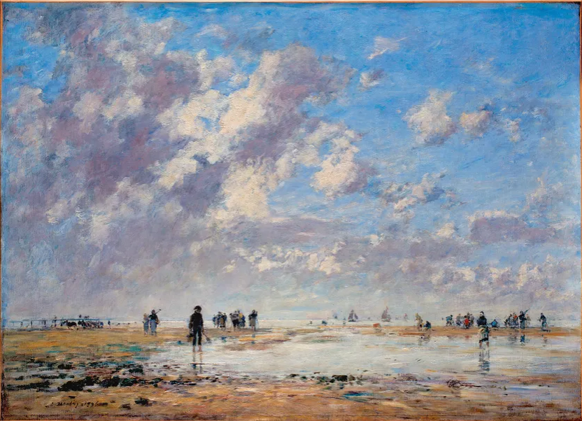 Eugène Boudin, View of Étaples. Low Tide, 1886, Musée des Beaux-Arts de Bordeaux,  L.Gauthier.png