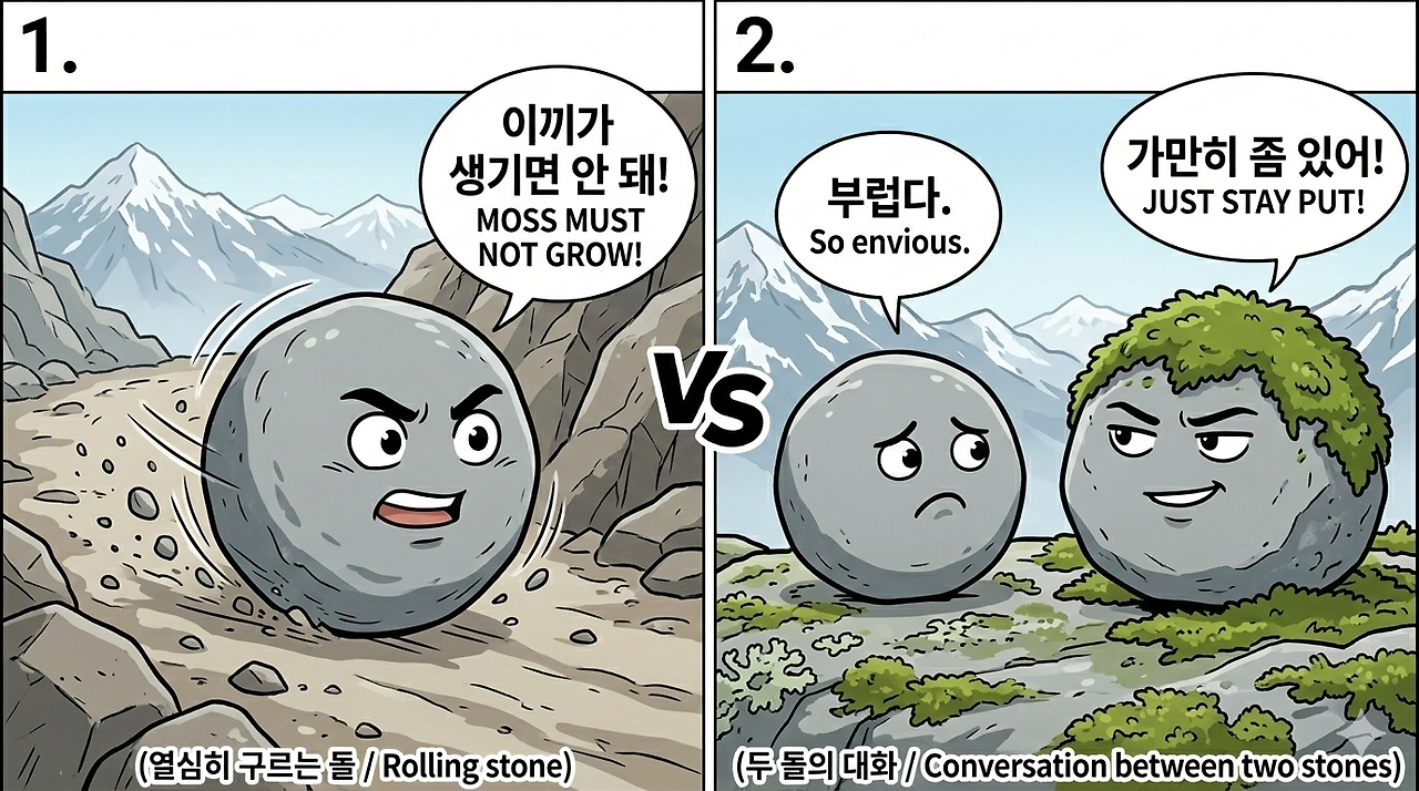 [관용어] 구르는 돌 이끼.png