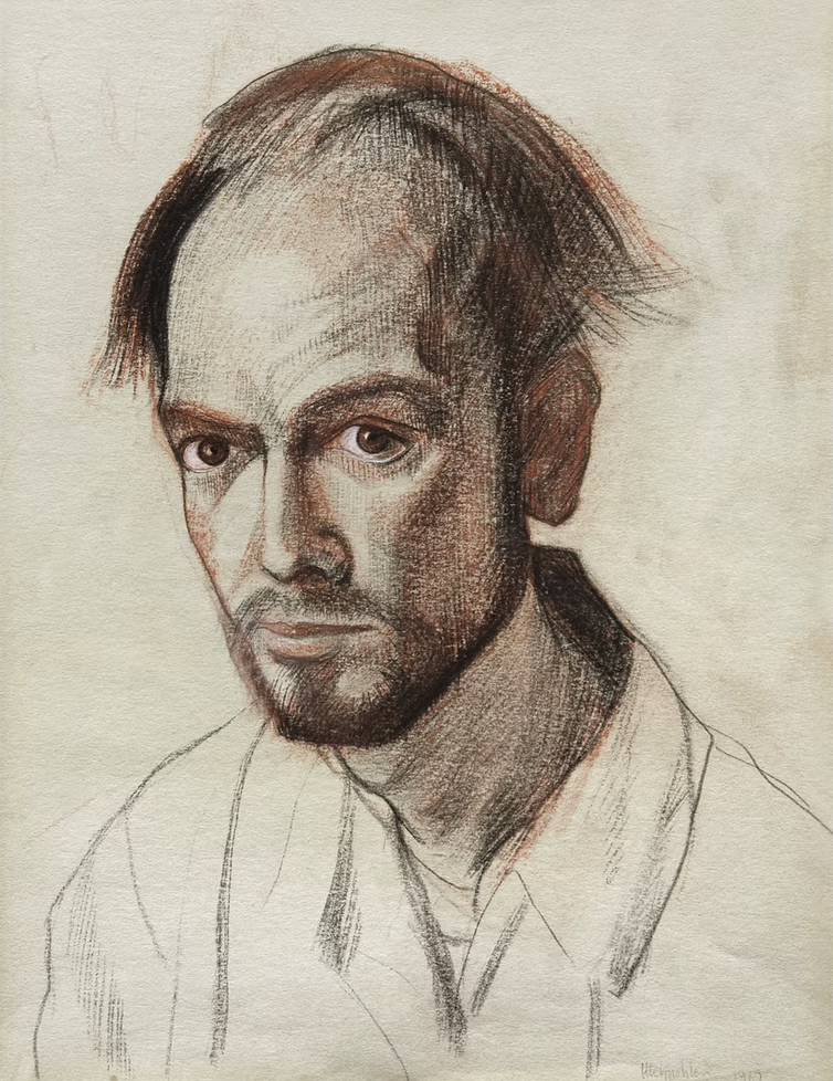 (1967) Self Portrait, 1967, mixed techniques on paper, 26.5 x 20 cm.png