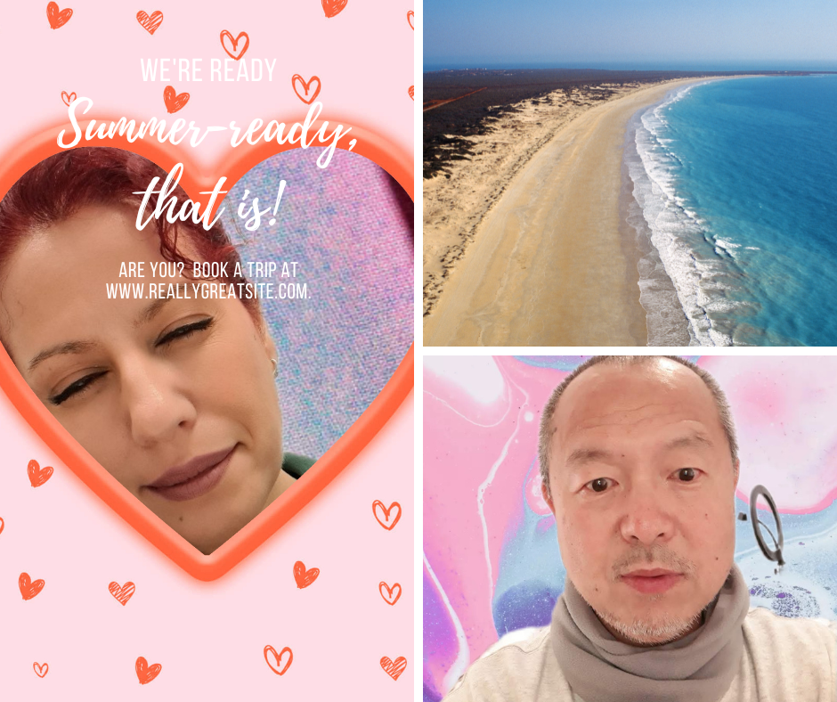 Blue Beach Plain Collage Facebook Post.png