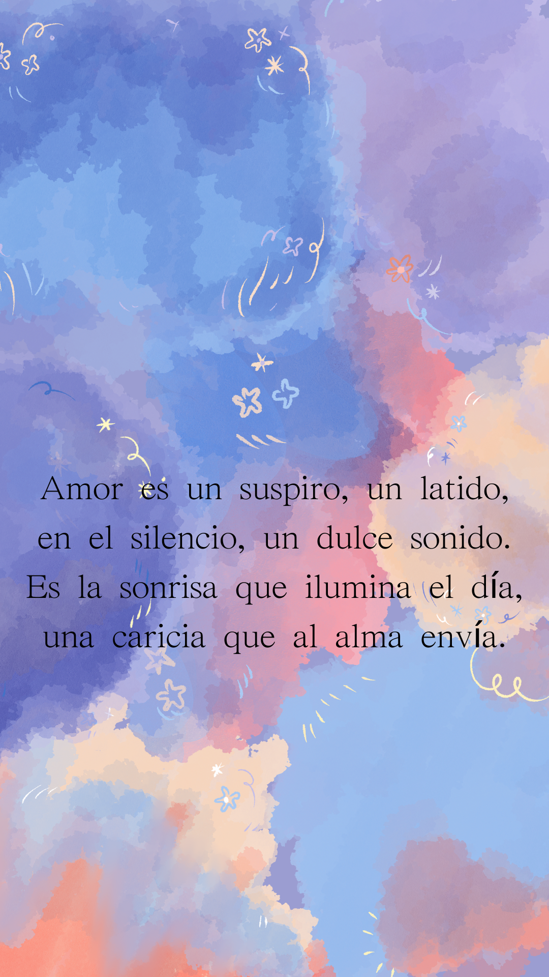 Amor es un suspiro, un latido, en el silencio, un dulce sonido. Es la sonrisa que ilumina el día, una caricia que al alma envía..png