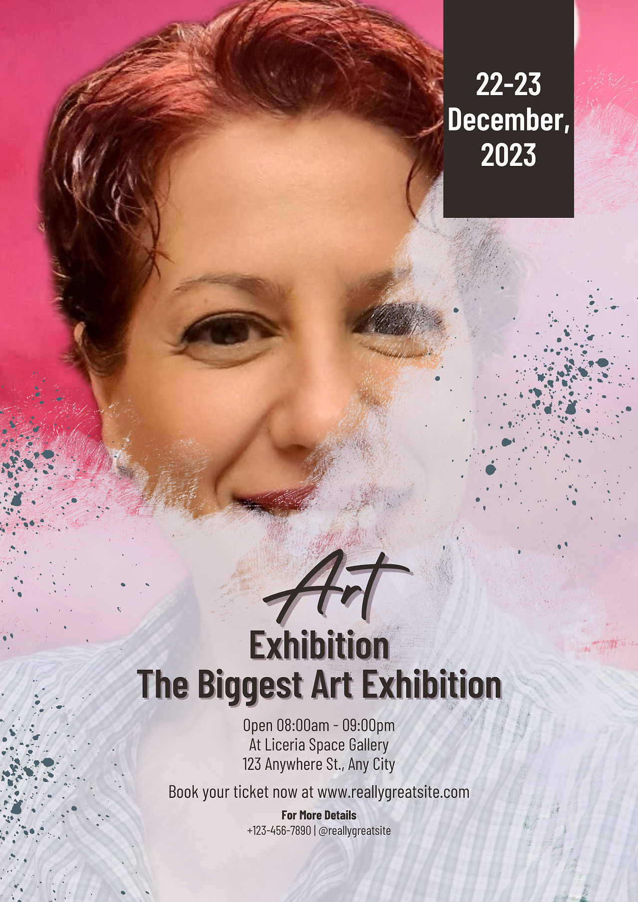 Brown and Yellow Colorful Art Exhibition Flyer Portrait.png