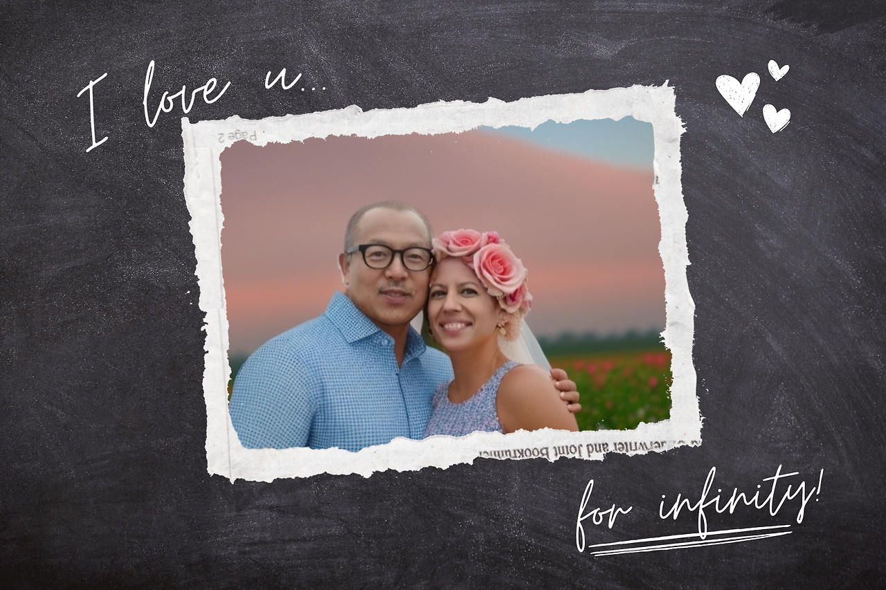 Chalkboard Simple I Love You For Infinity Photo Card.png
