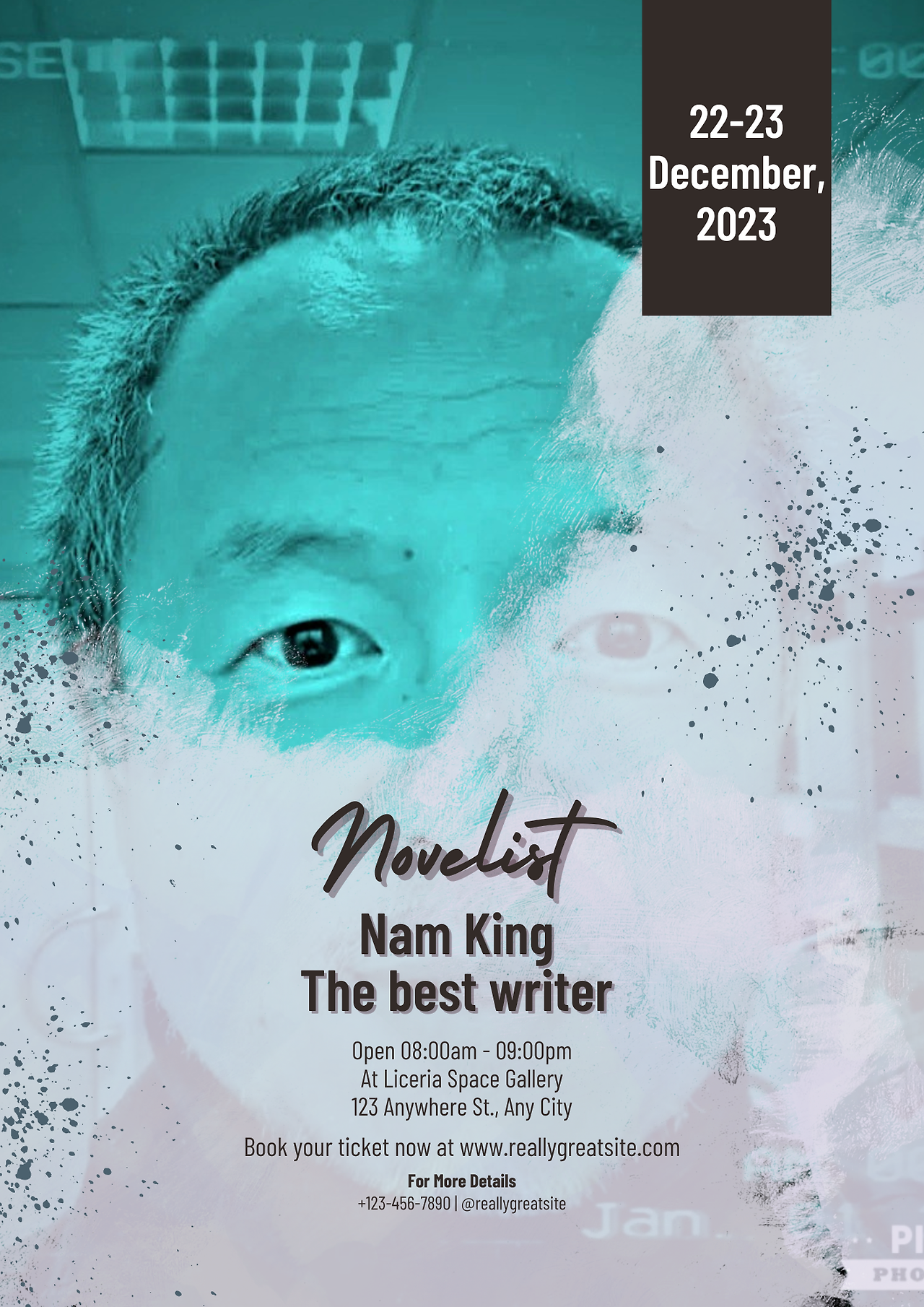 Brown and Yellow Colorful Art Exhibition Flyer Portrait.png