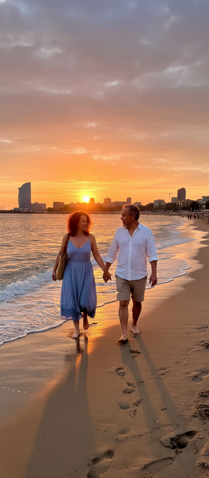 Barcelona Couple 3_ Barceloneta Beach.png