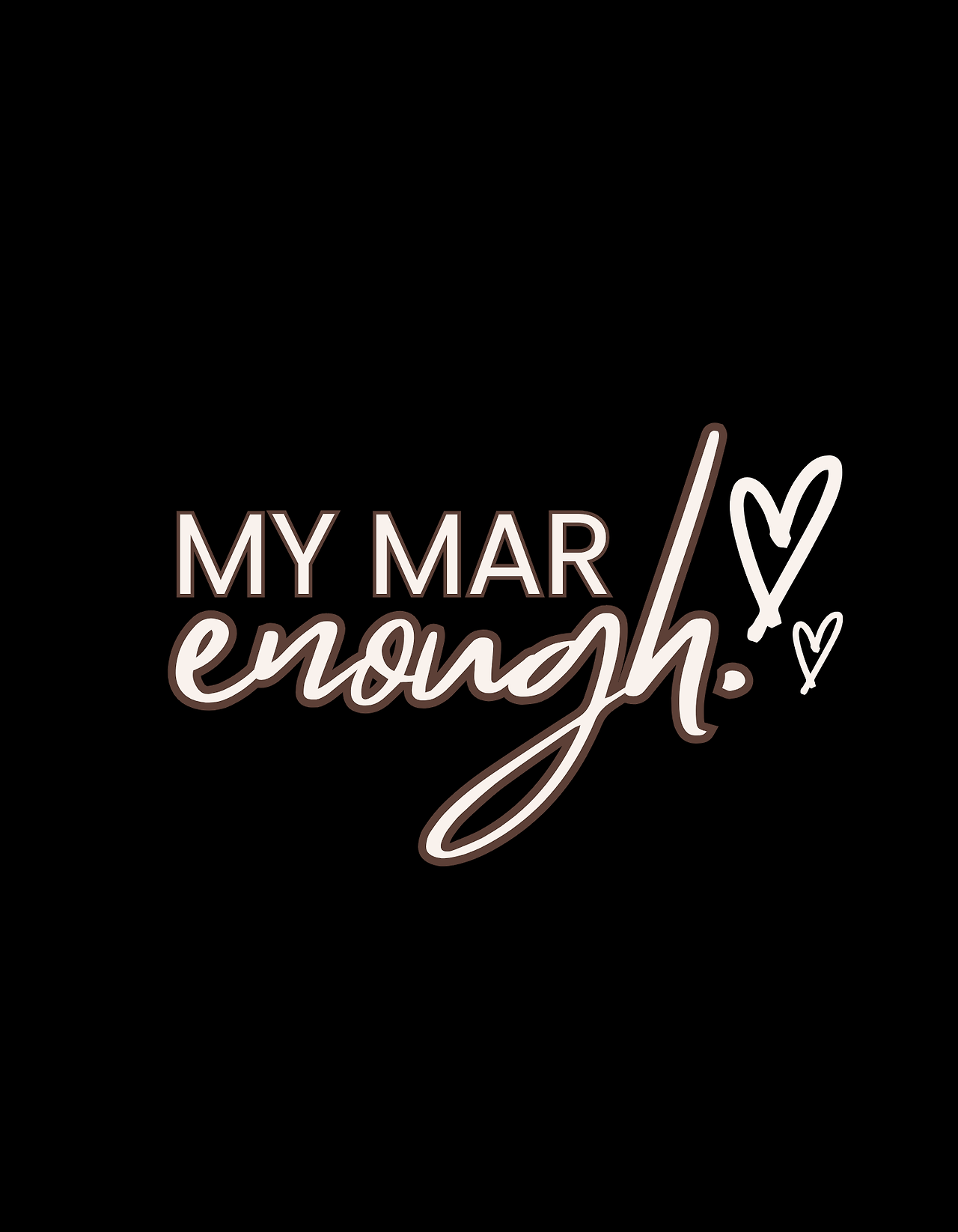 Black Typographic Self-care Quotes T-shirt.png