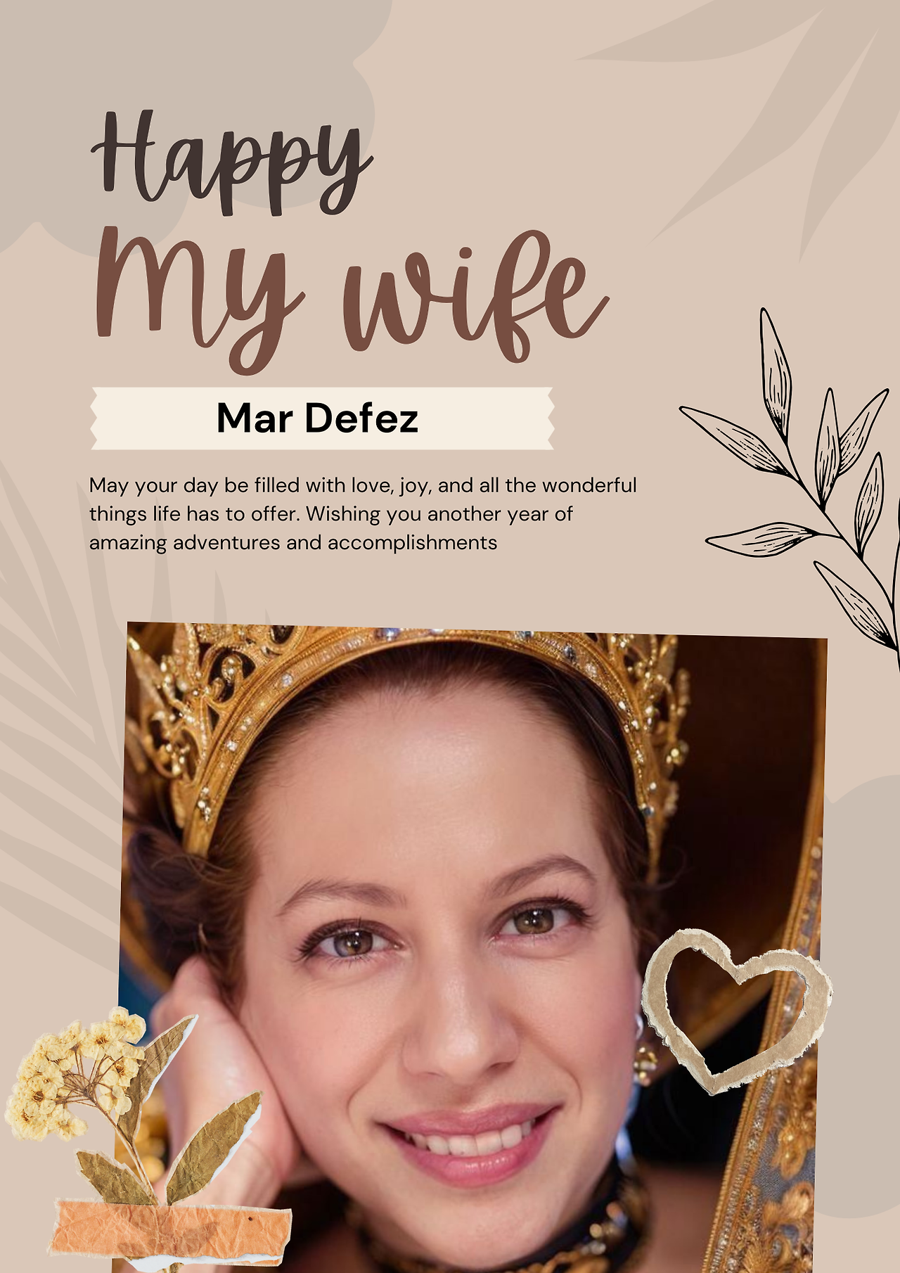 Brown & Beige Modern Happy Birthday Flyer (A4).png