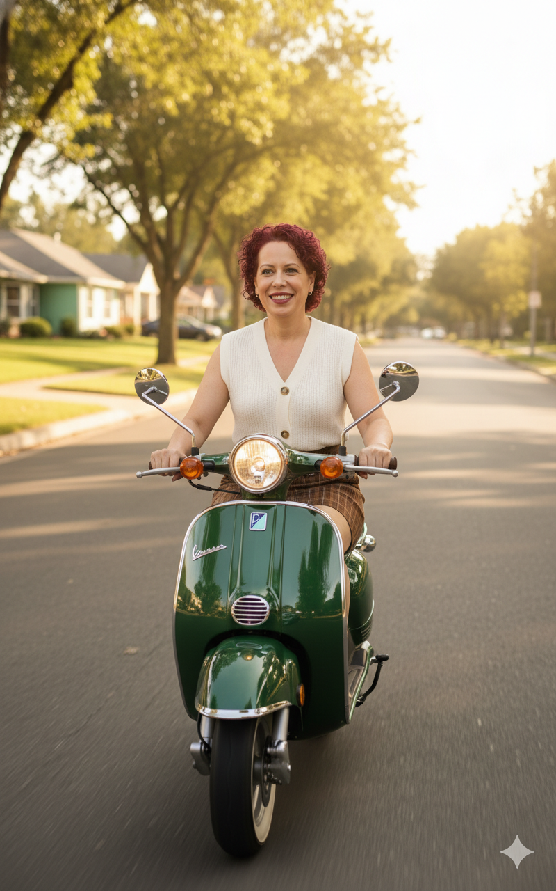 Retro Scooter, Skirt & Vest.png