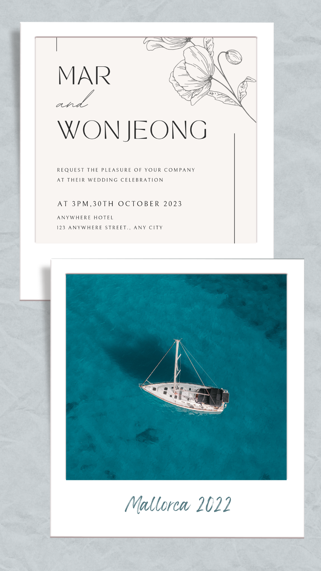 Story Historia Instagram Collage Viaje polaroid fotos analógicas vintage aesthetic vacaciones amigos cumpleaños azul (1).png