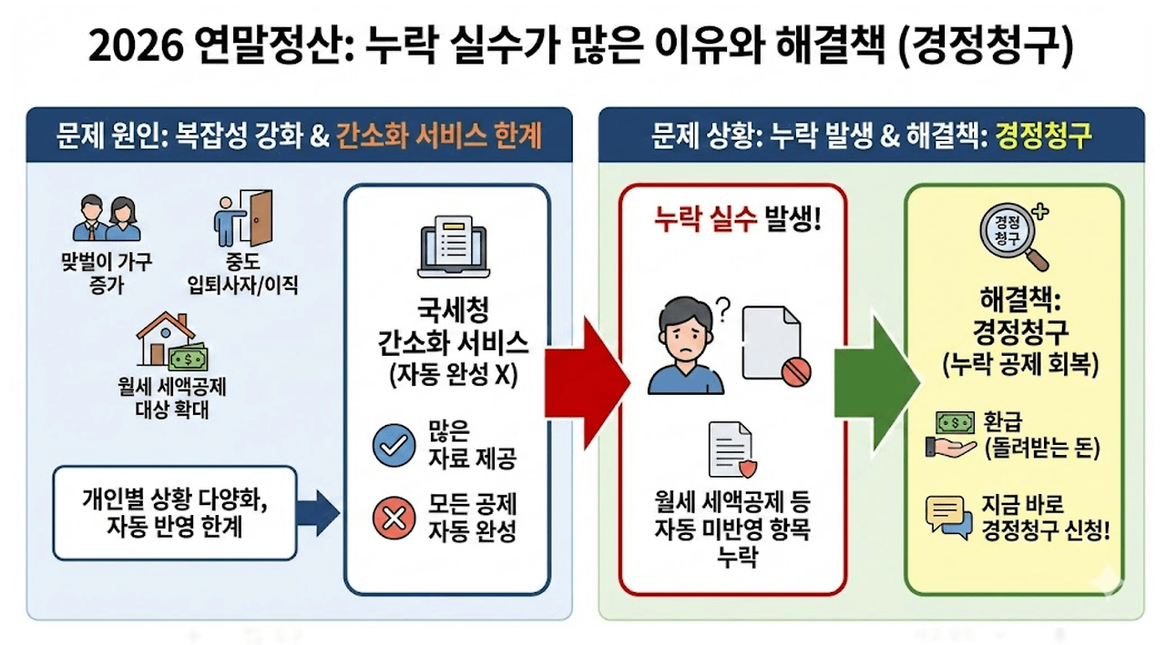 2026 연말정산 실수했다면? 누락된 공제 경정청구로 돌려받는 법 (국세청 최신)00006.png