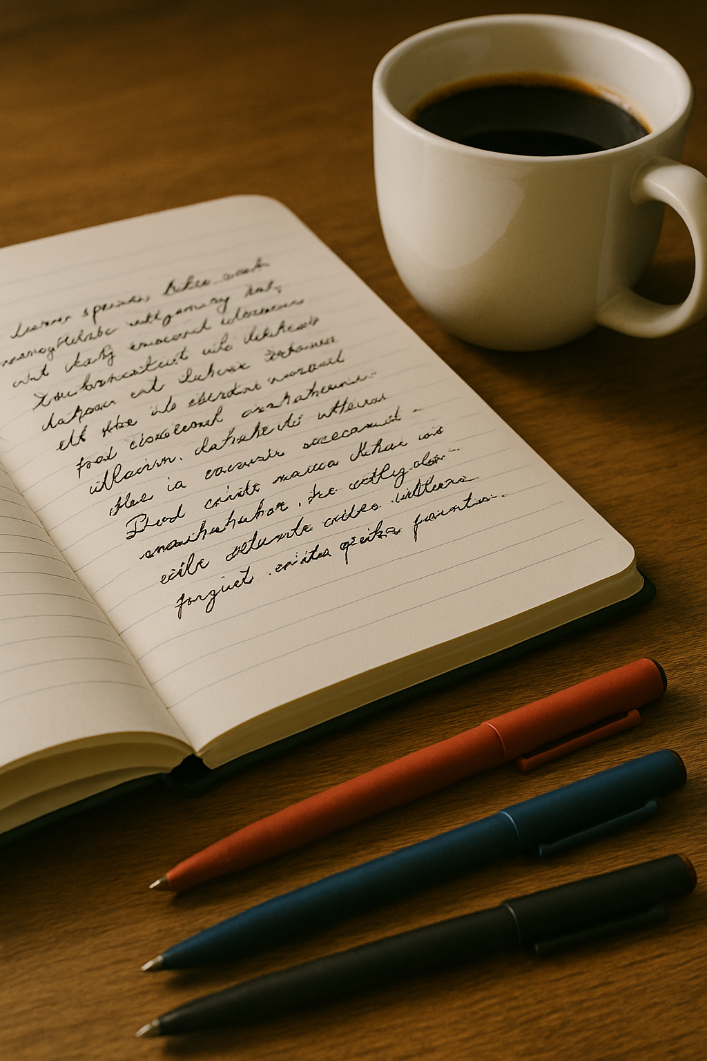 펼쳐진 종이 위에 손글씨가 써 있고,.png