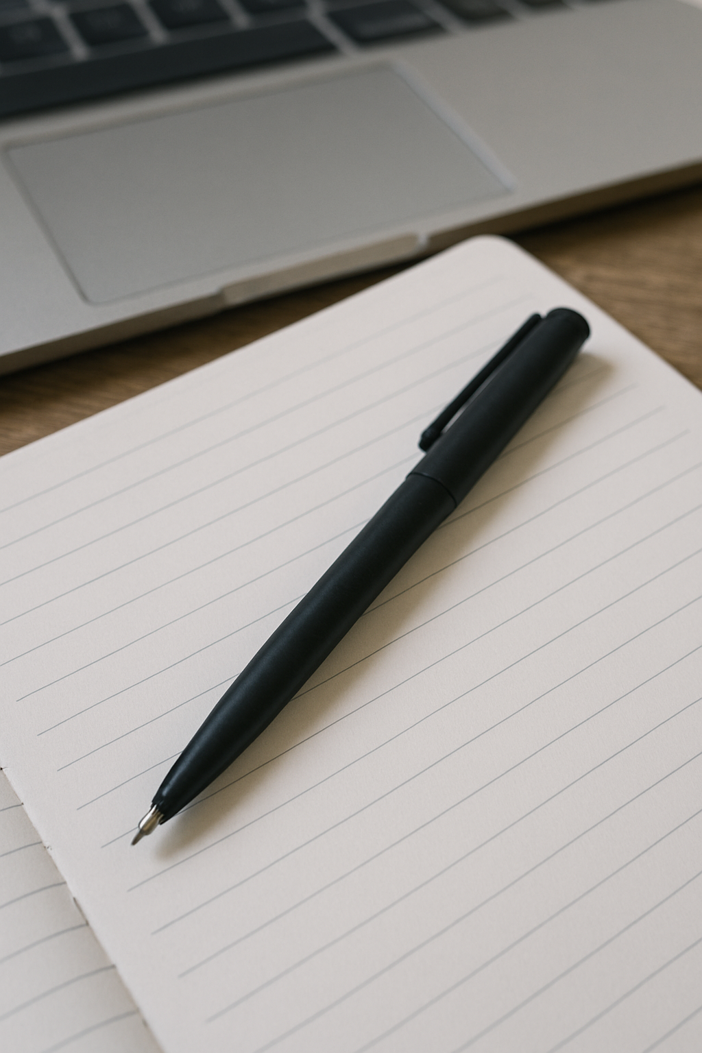 사실적인 사진 스타일의 컴퓨터와 종이.png