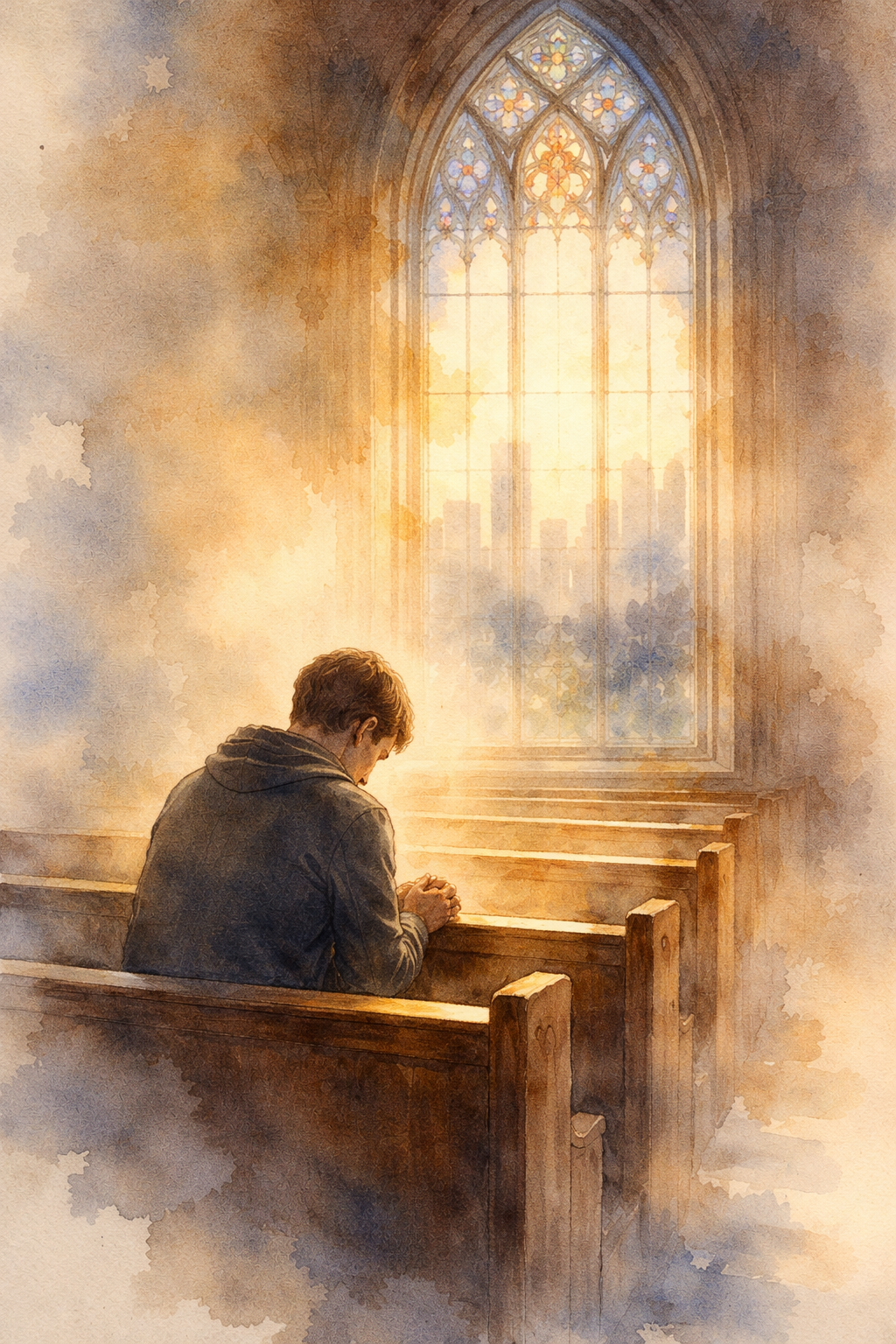 영광의 아침, 홀로 앉다.png