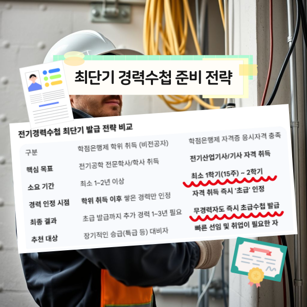 전기경력수첩-최단기-발급-전략-비교.png