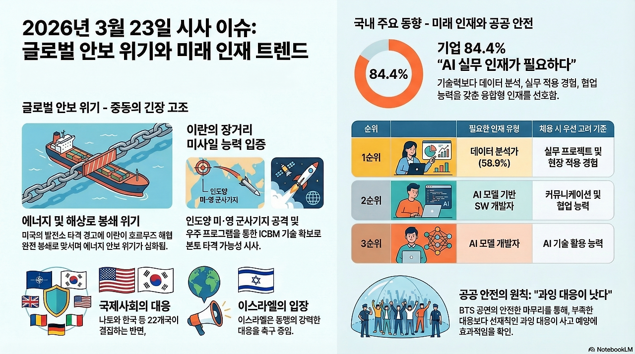 2026년 3월 23일 시사 이슈 글로벌 안보와 미래 인재 동향.png
