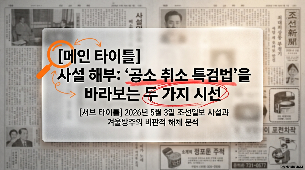 14화 더불어민주당 發 조작기소 특검법