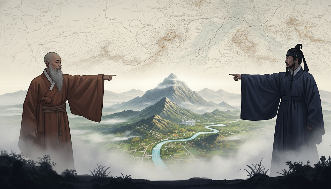 무학대사 정도전.png