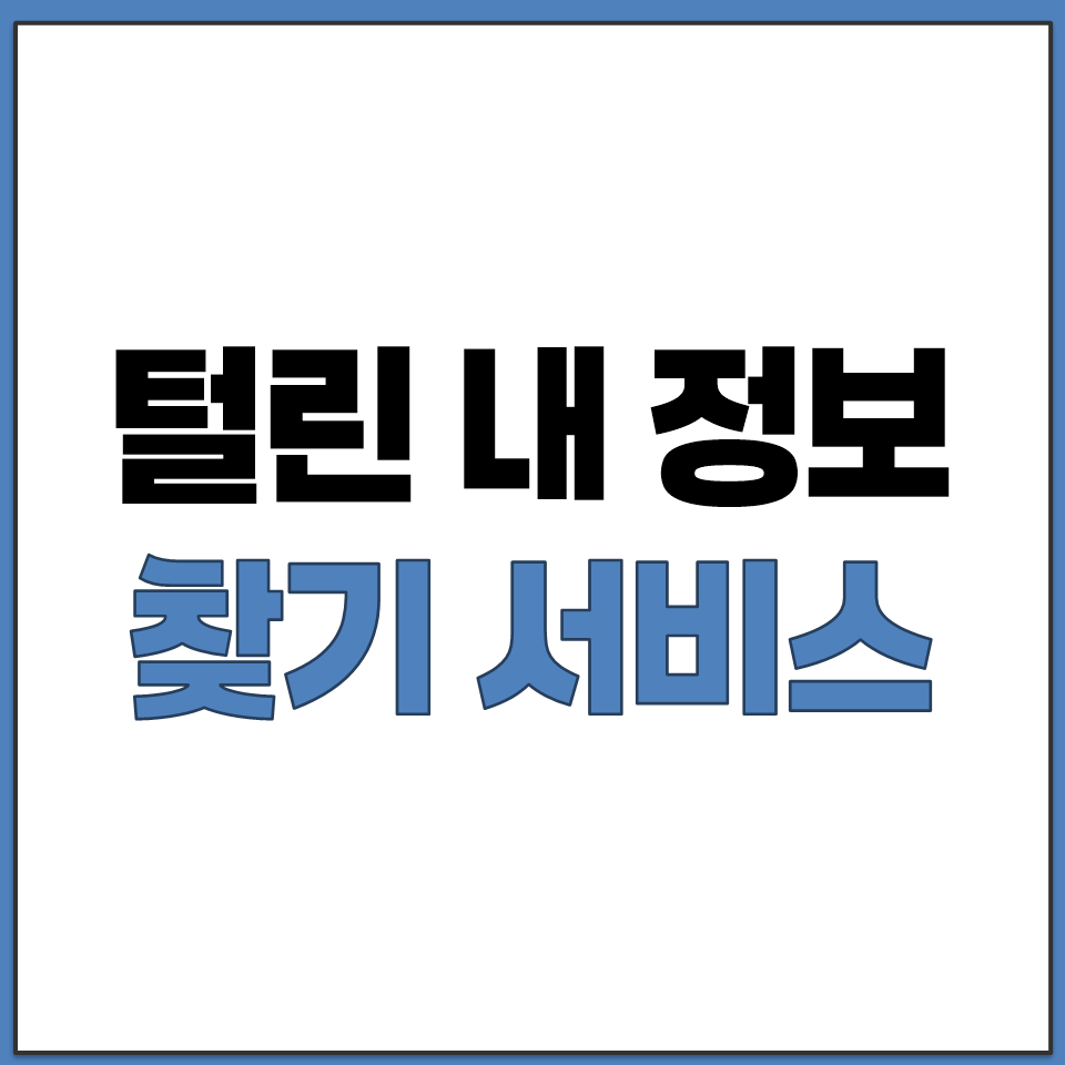 털린 내 정보 찾기 서비스 계정 정보 유출 여부 조회.png