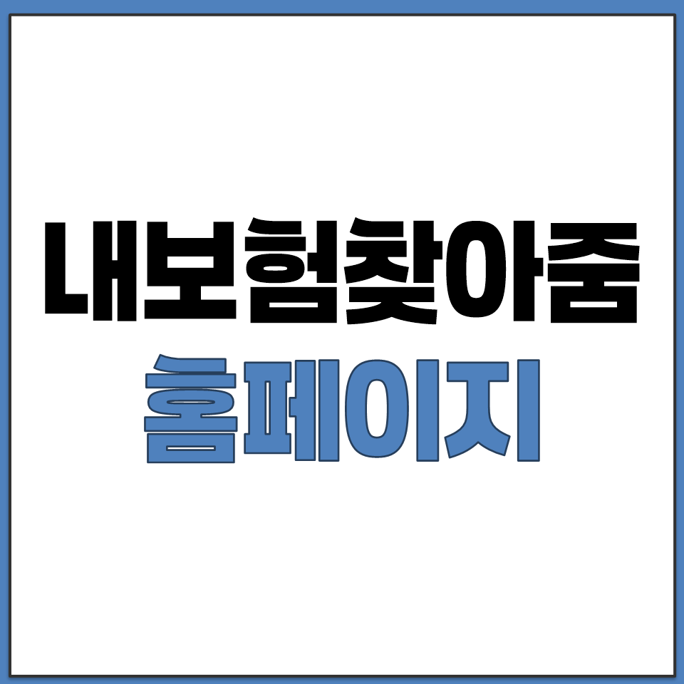 내보험 찾아줌 홈페이지 바로가기.png